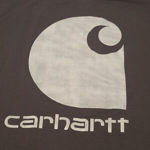 Carhartt Graphic Tee Mens XL Black White Logo Short Sleeve Workwear T-Shirt